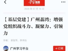点赞！！！PA视讯实业党支部登上“学习强国”平台