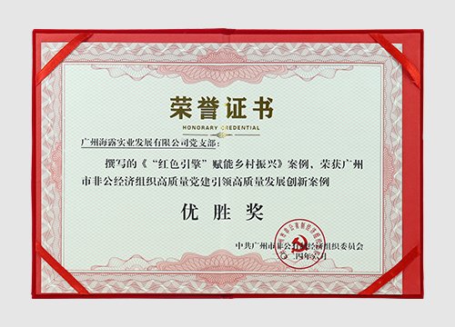 24年市非公经济组织高质量党建引领高质量开展立异案例-优胜奖